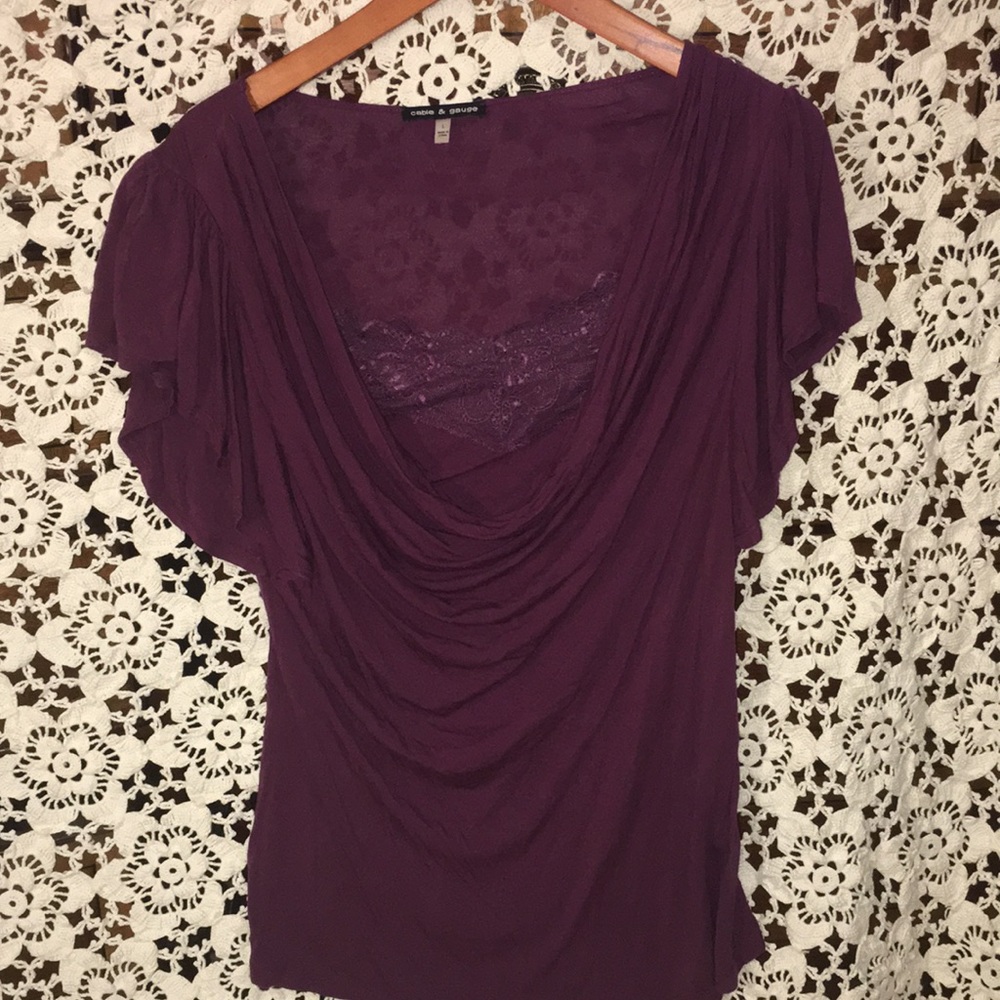 Lovely aubergine blouse